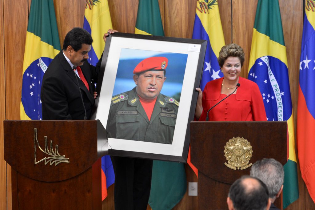 La presidenta Dilma Rousseff y el presidente de Venezuela, Nicolás Maduro